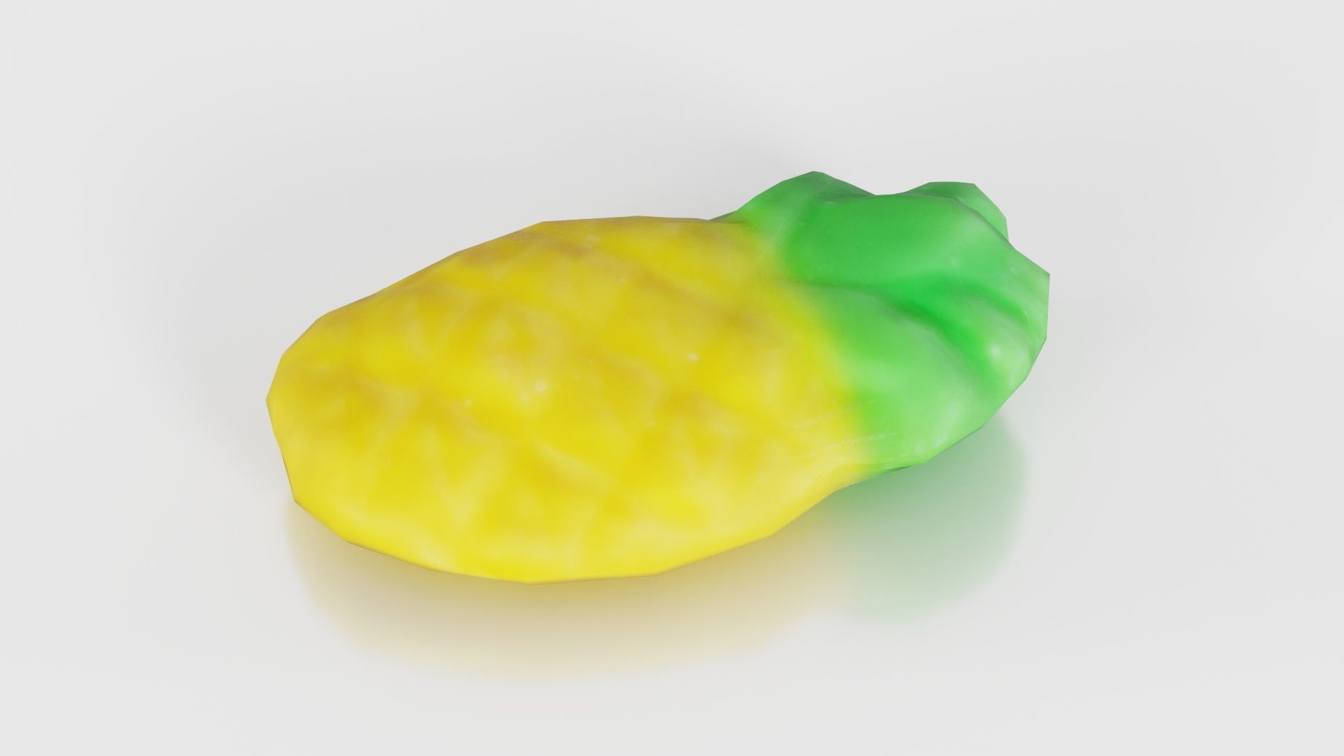 Sweet Pineapple Low-poly 3D model_23