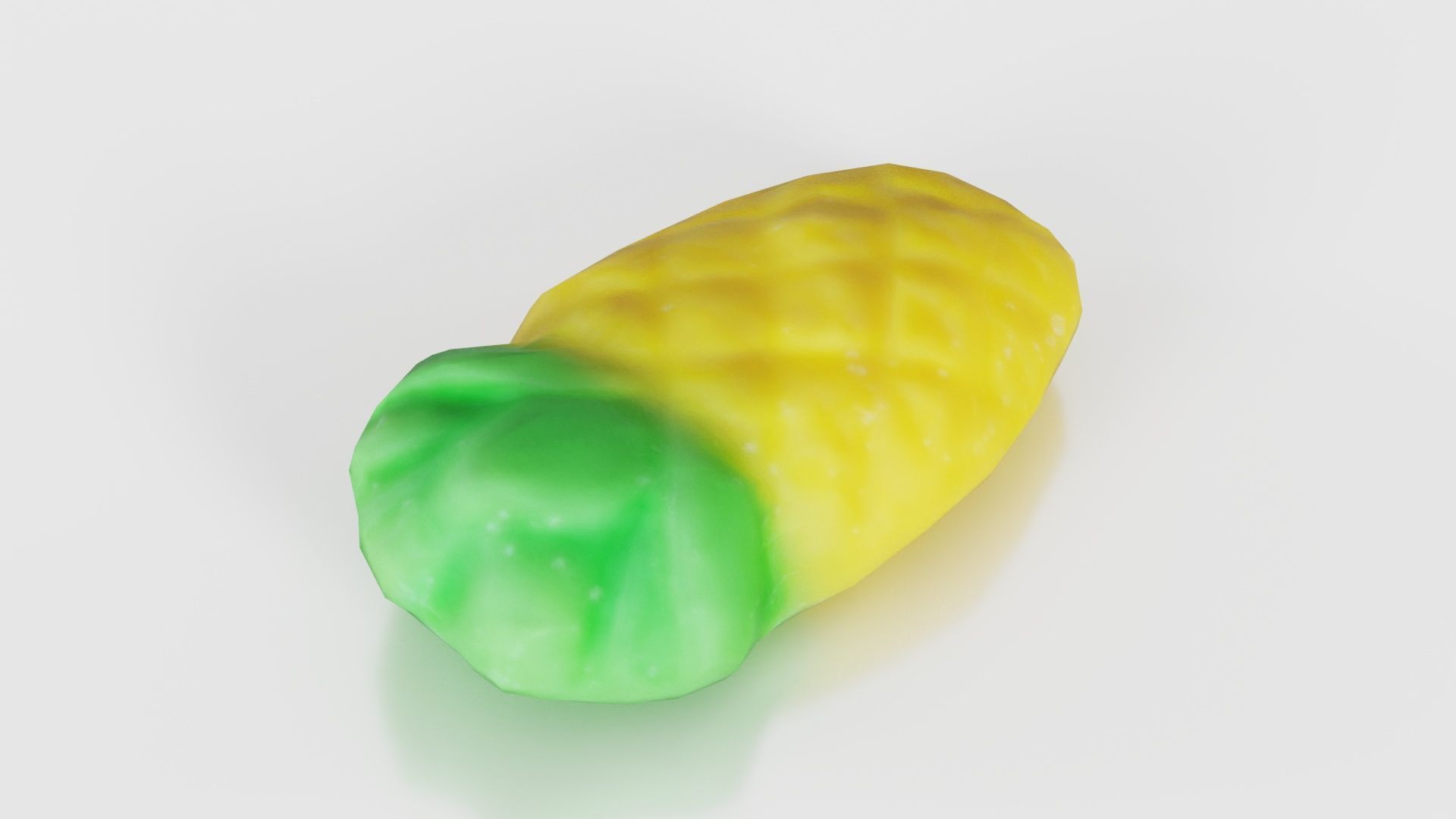 Sweet Pineapple Low-poly 3D model_18