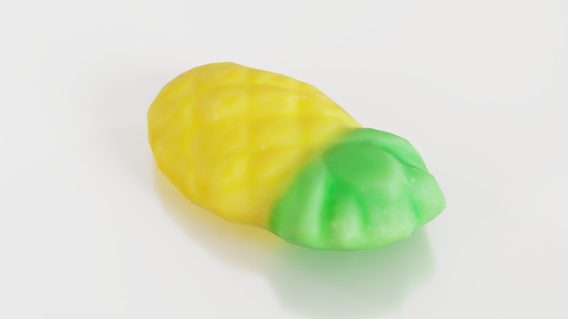 Sweet Pineapple Low-poly 3D model_7