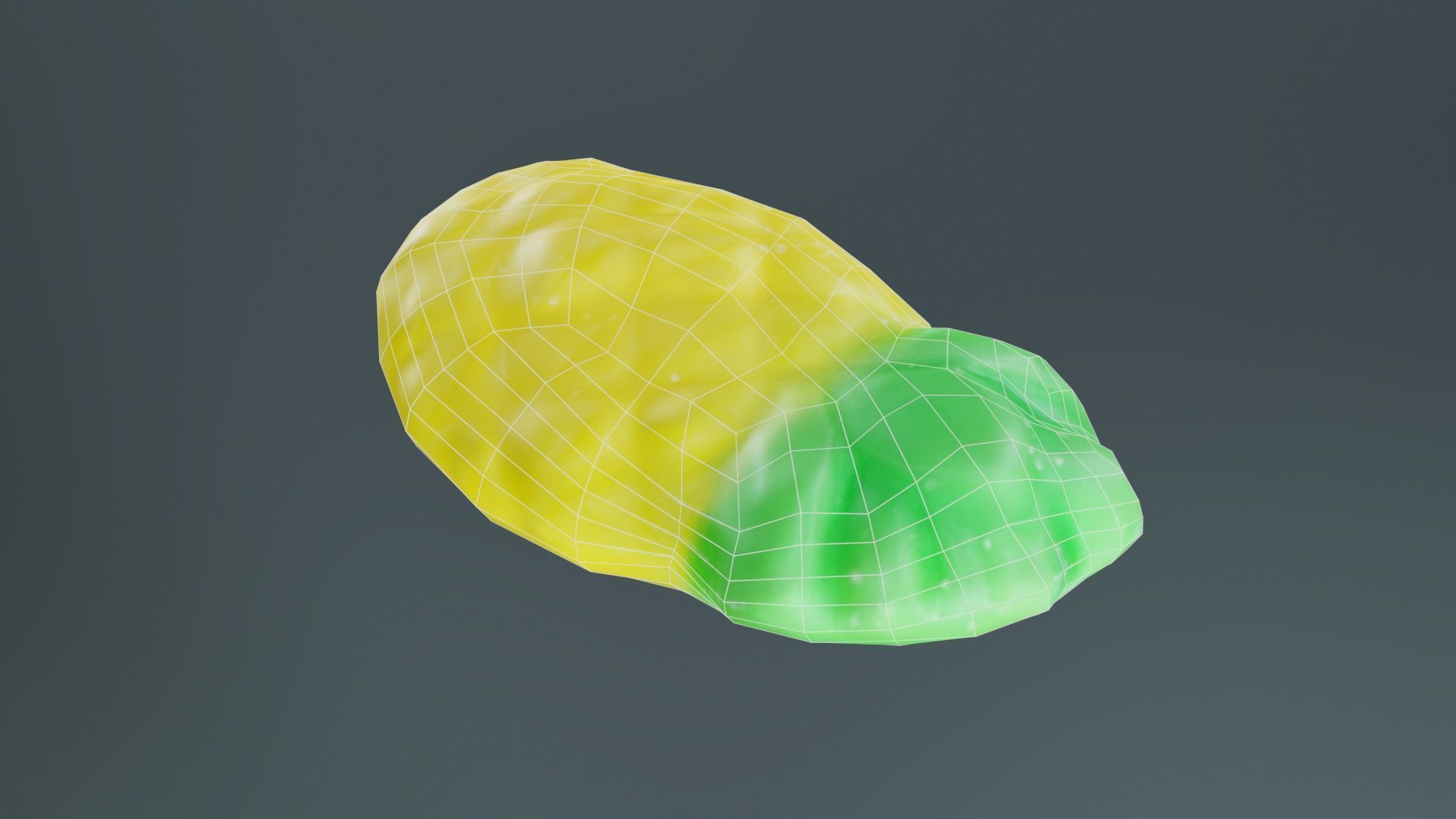 Sweet Pineapple Low-poly 3D model_10