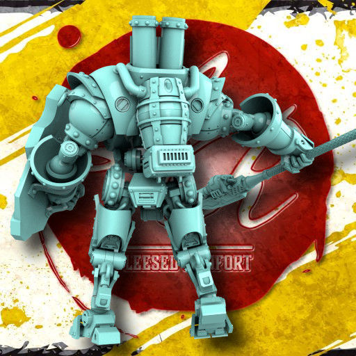 Lesser Blu Steamknight  3D print model_5