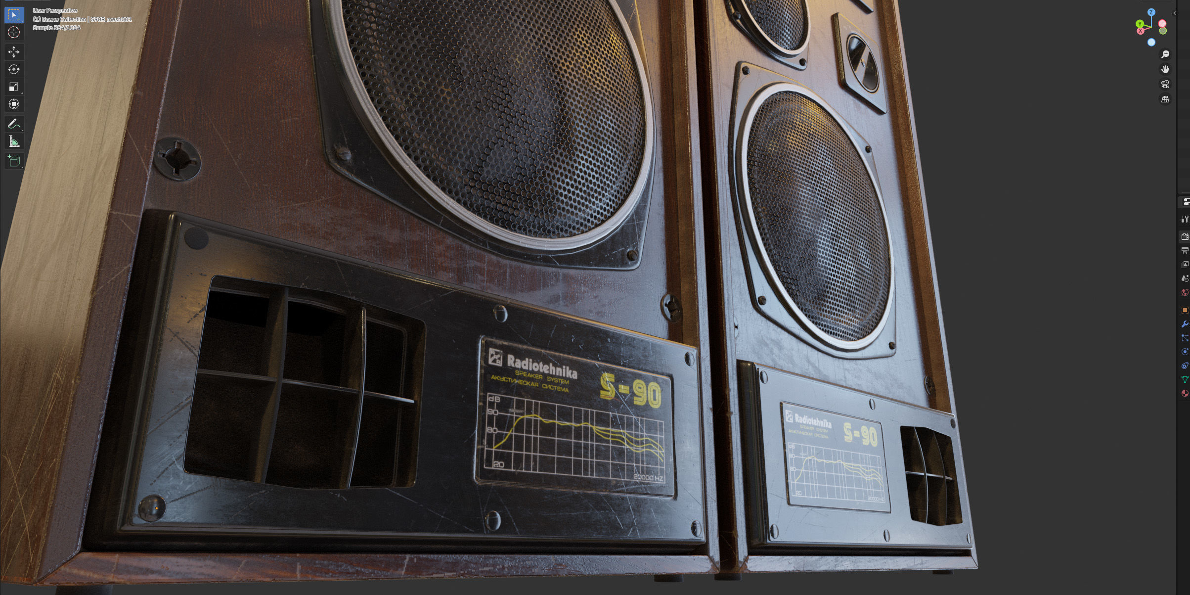 Speakers S90 Radiotehnika 35 AC-212 3D model_14