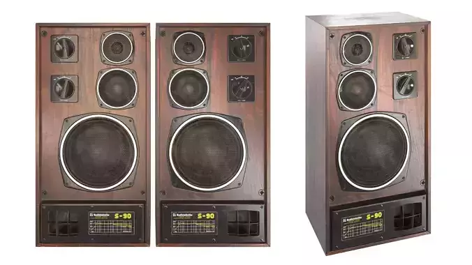 Speakers S90 Radiotehnika 35 AC-212 3D model