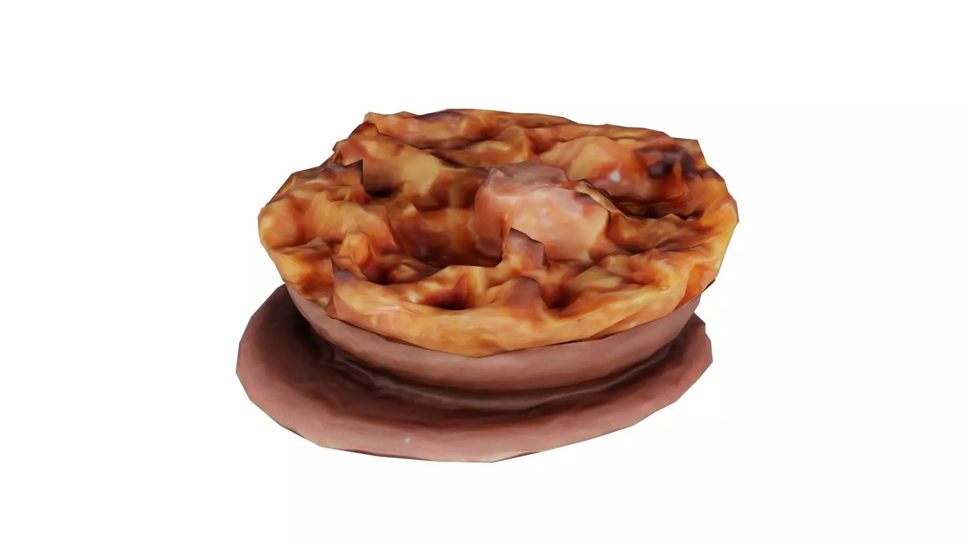 Caramel Chocolate Candy Low-poly 3D model_0