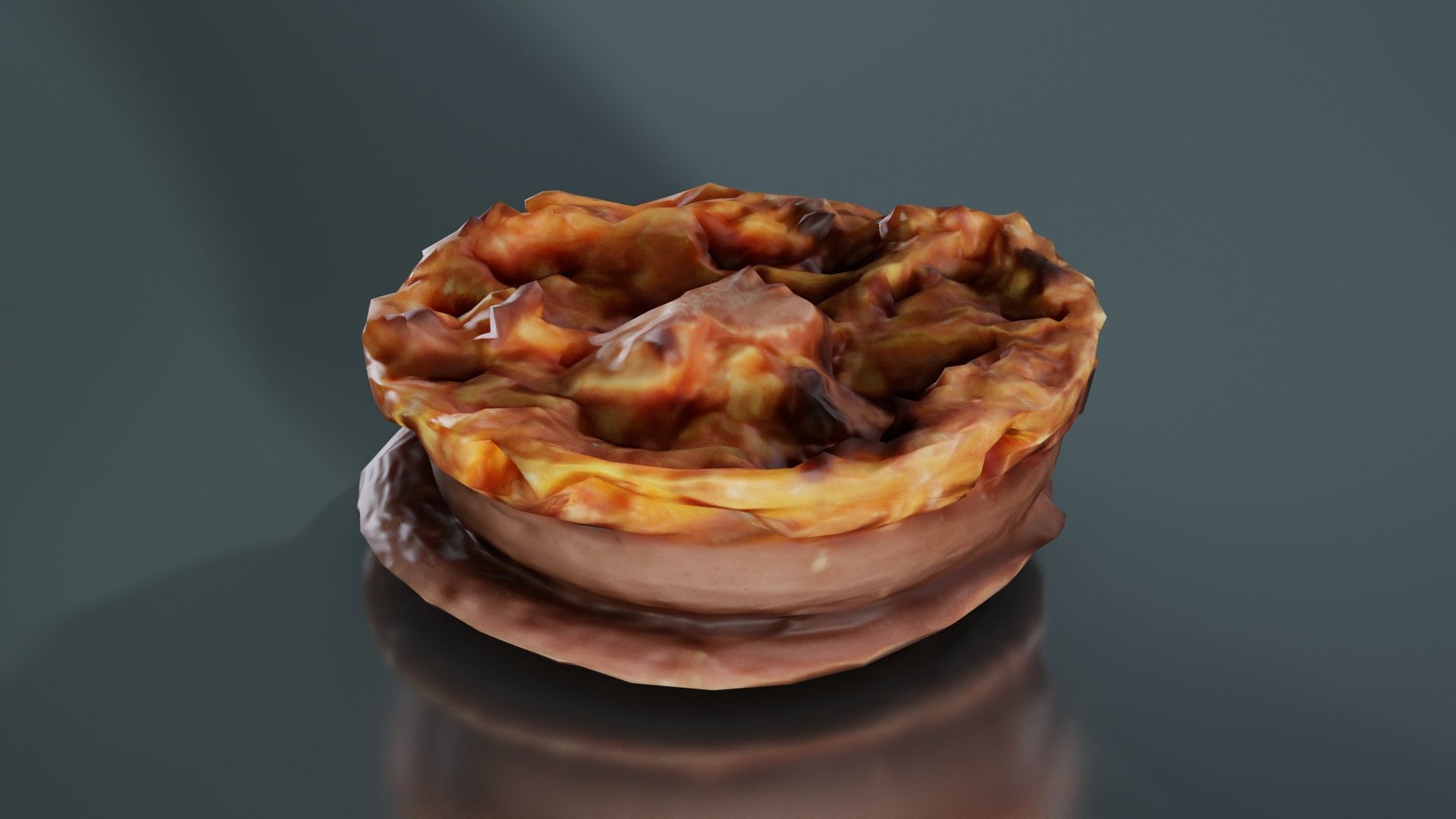 Caramel Chocolate Candy Low-poly 3D model_1