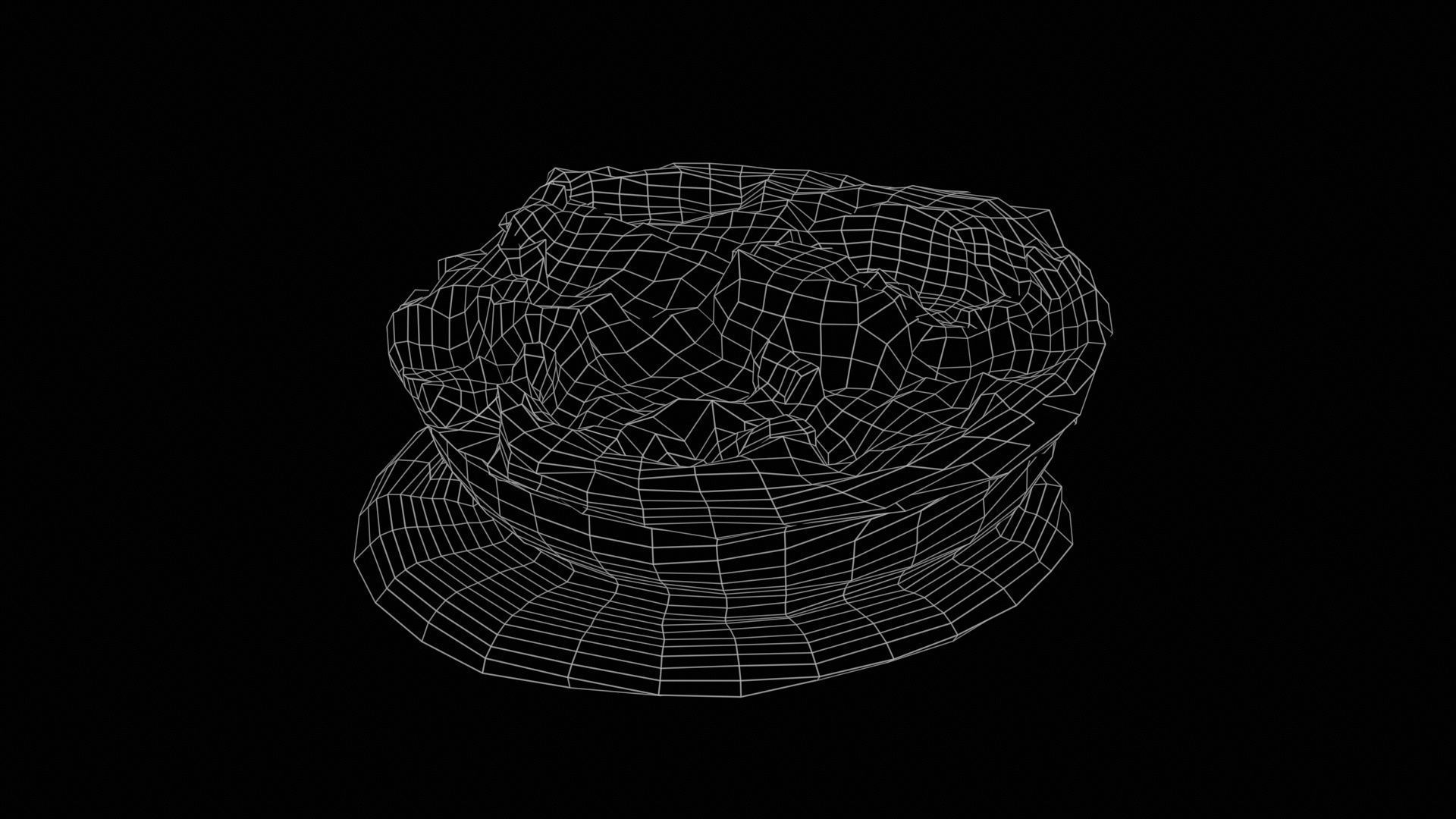 Caramel Chocolate Candy Low-poly 3D model_11