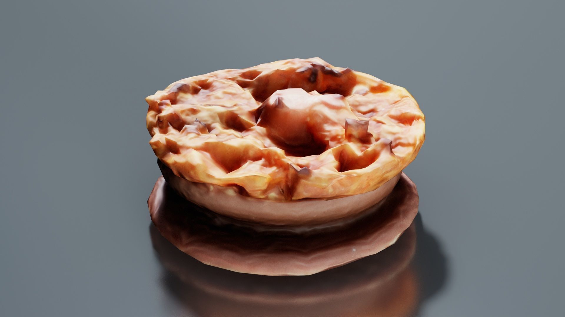 Caramel Chocolate Candy Low-poly 3D model_8