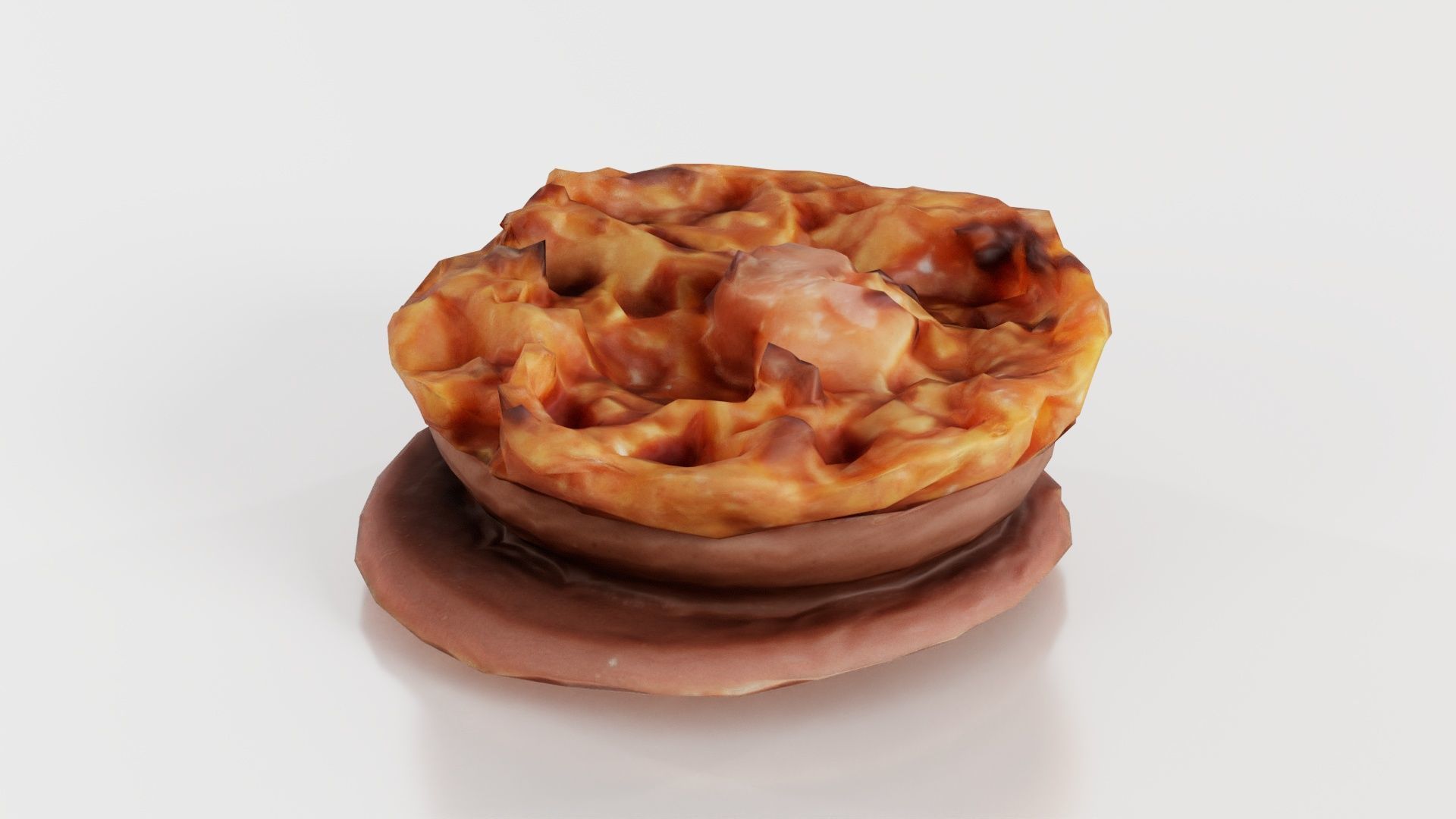 Caramel Chocolate Candy Low-poly 3D model_4
