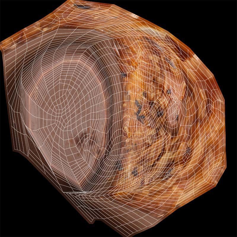 Caramel Chocolate Candy Low-poly 3D model_14