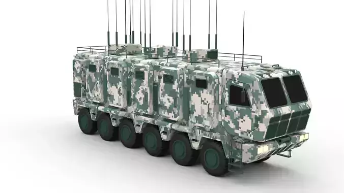 mobile command center 3D model