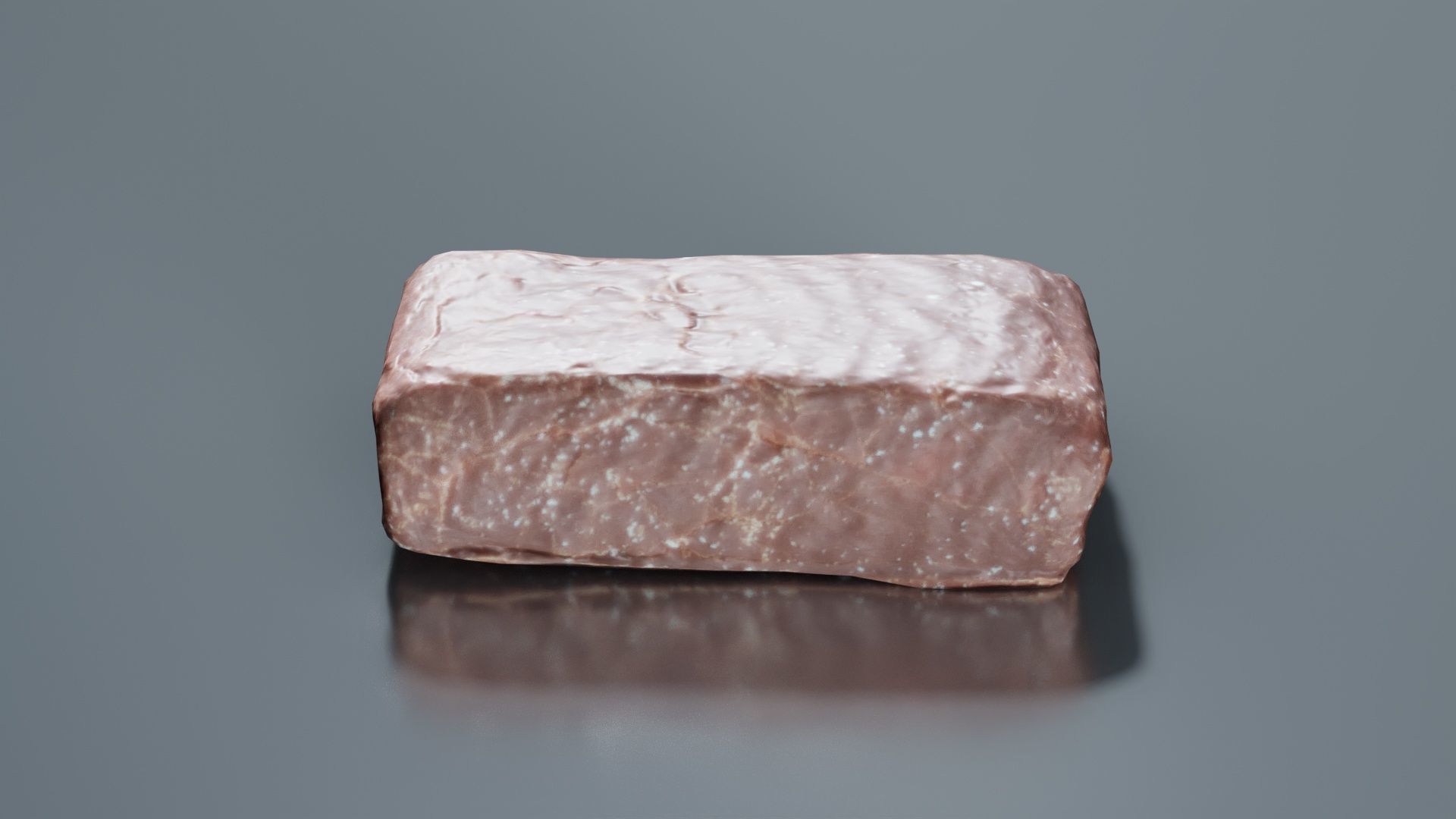 Chocolat Foam Low-poly 3D model_1