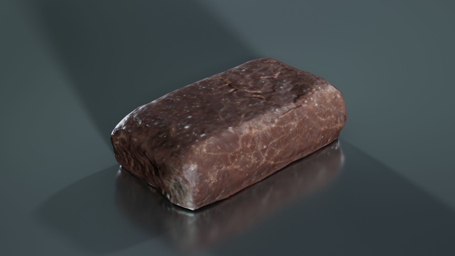 Chocolat Foam Low-poly 3D model_3