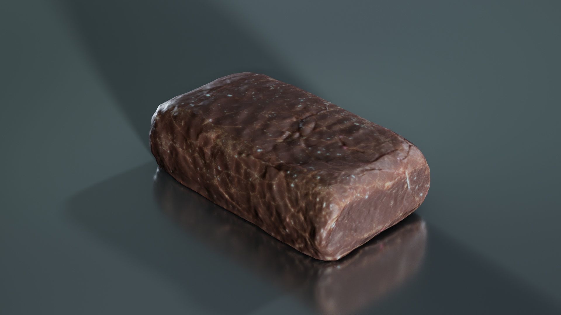 Chocolat Foam Low-poly 3D model_6