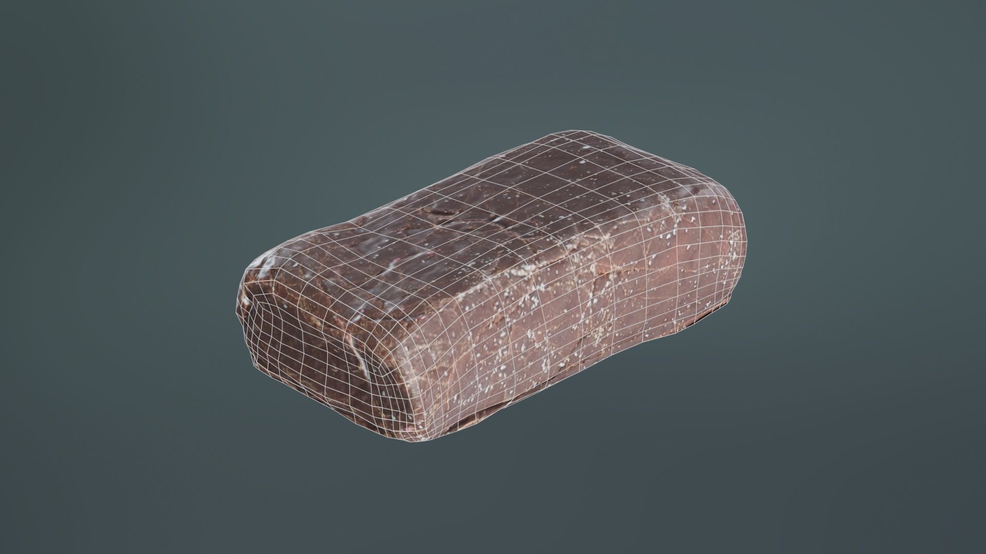 Chocolat Foam Low-poly 3D model_9