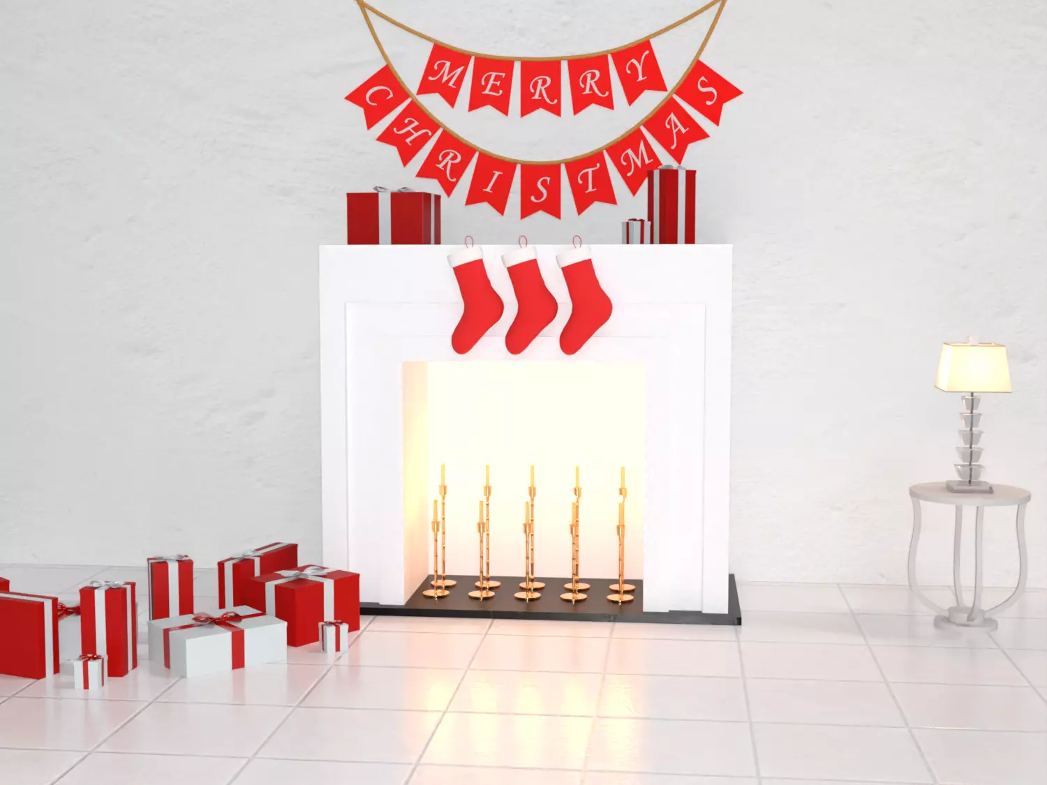 Santa Claus Rigged Animated  Low-poly 3D model_8