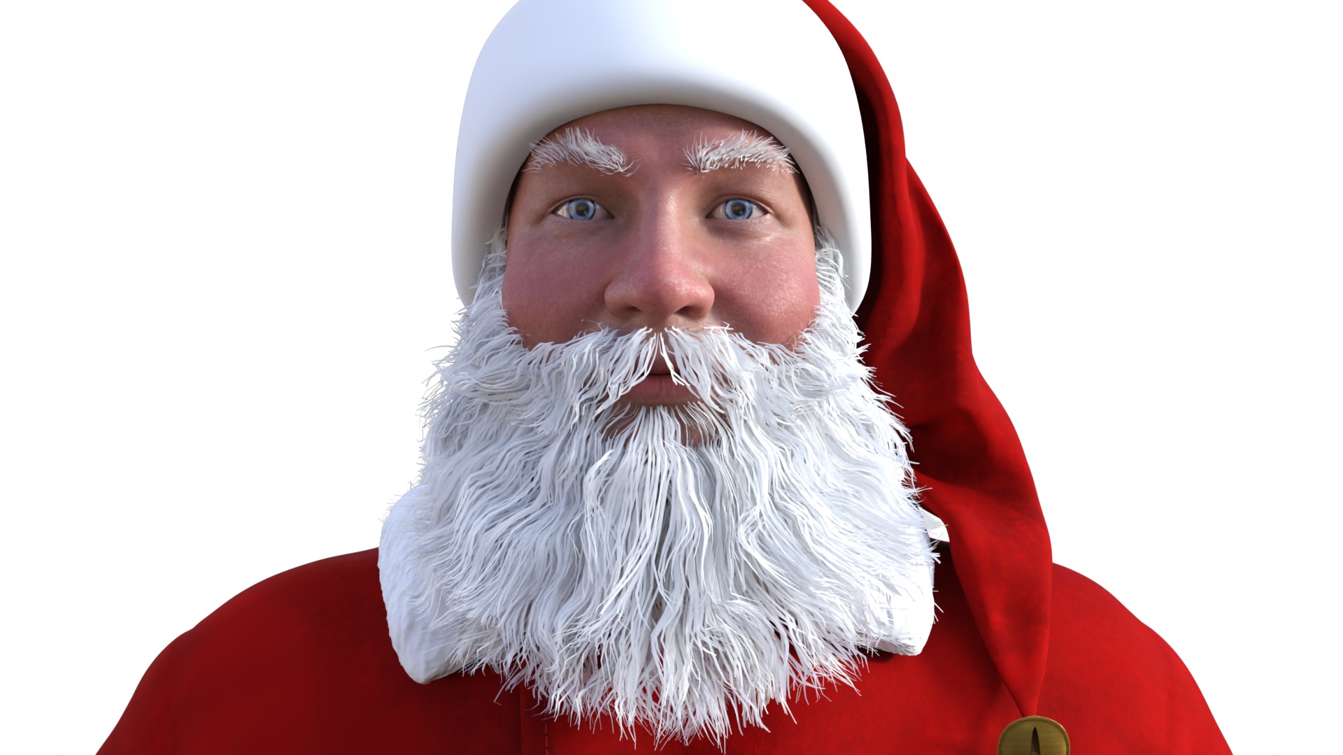 Santa Claus Rigged Animated  Low-poly 3D model_21