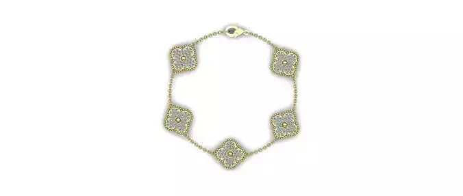 Alhambra Flower Bracelet 01