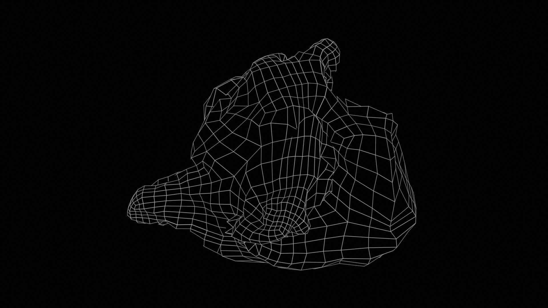 Chocolat Powder 2 Low-poly 3D model_11