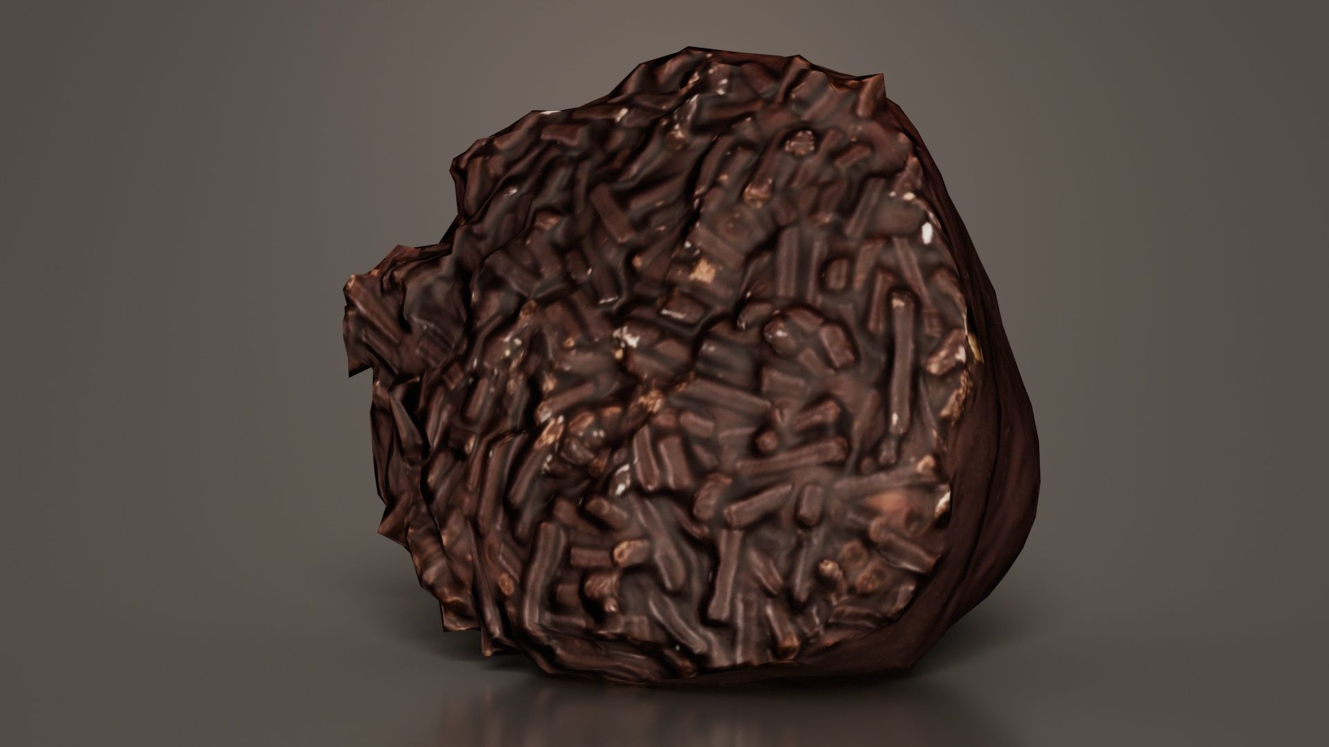 Chocolat Sprinkle Low-poly 3D model_8
