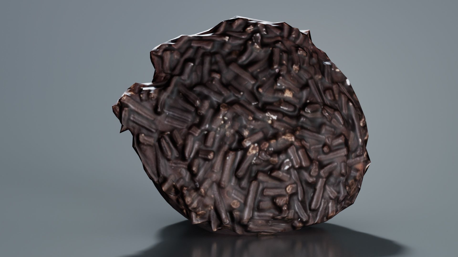 Chocolat Sprinkle Low-poly 3D model_7