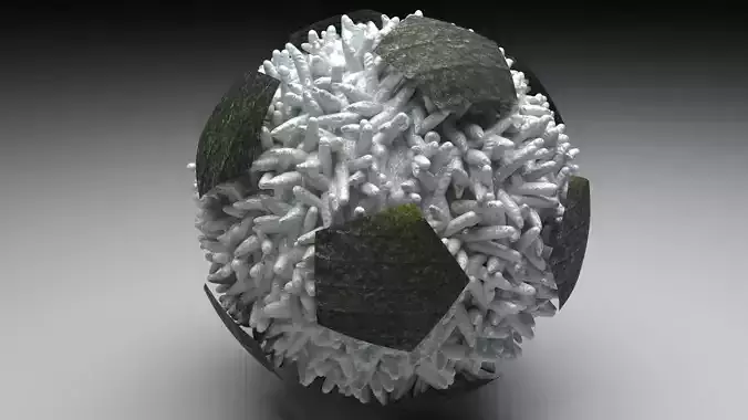 Soccer Ball Onigiri 3D model