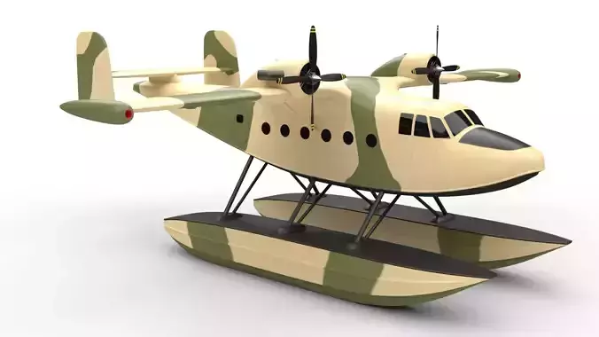seaplane 3D model
