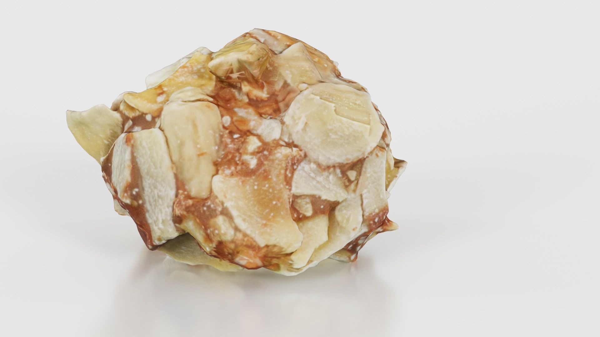 Nut Covered Praline Low-poly 3D model_18