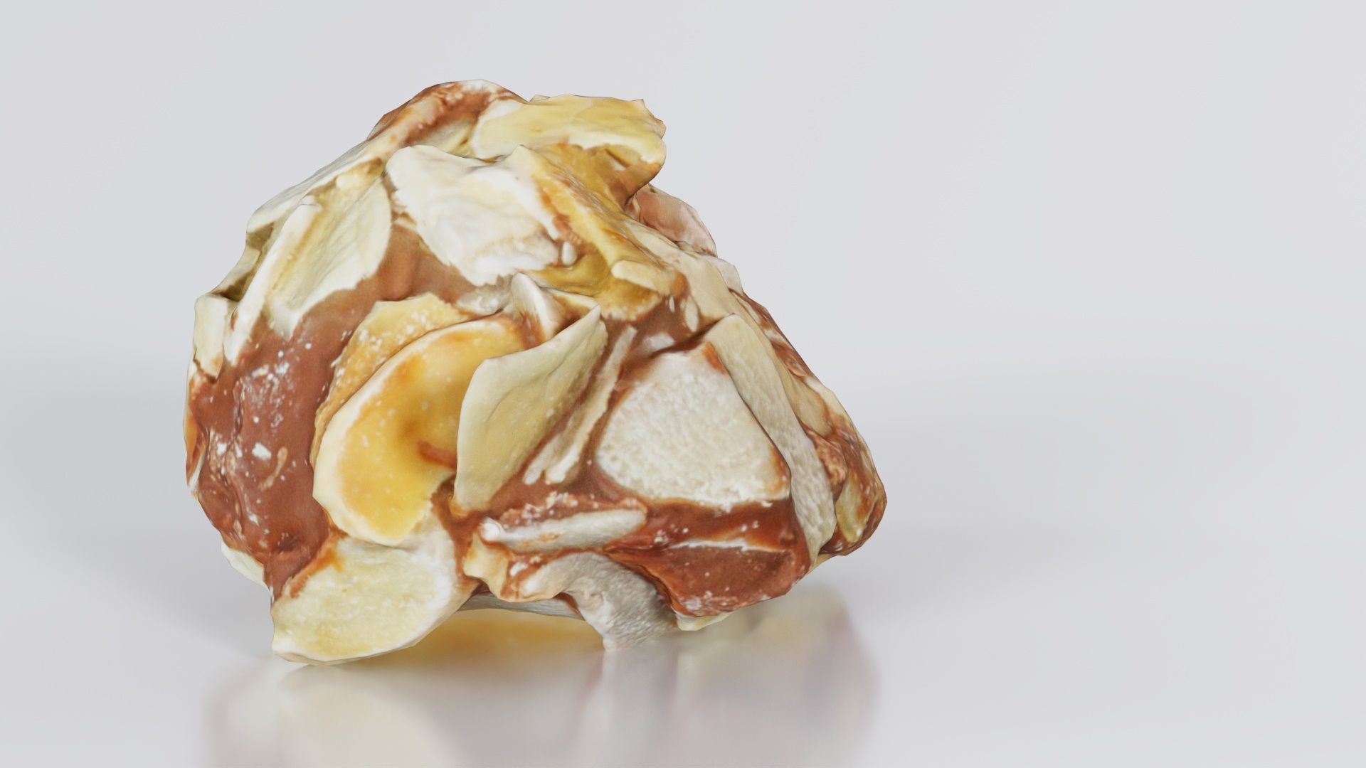 Nut Covered Praline Low-poly 3D model_5