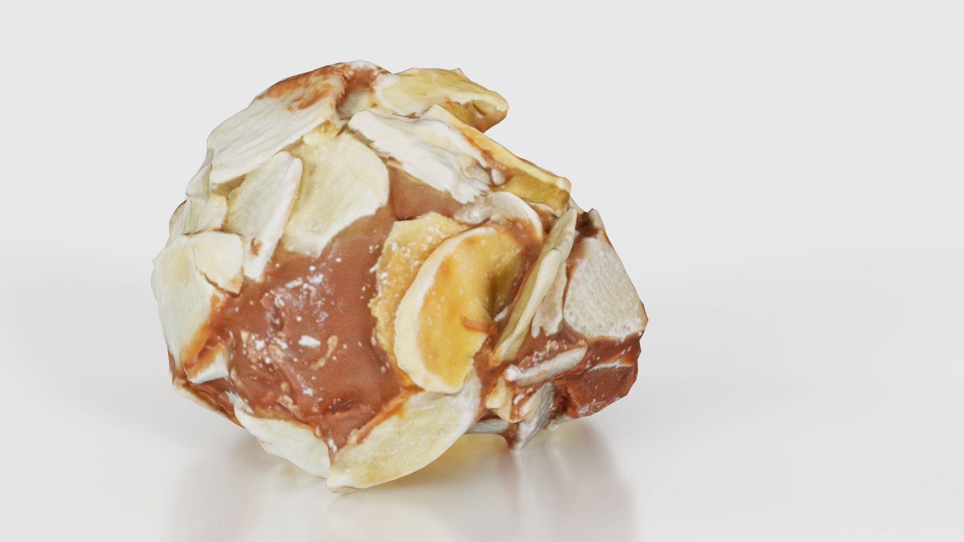 Nut Covered Praline Low-poly 3D model_22