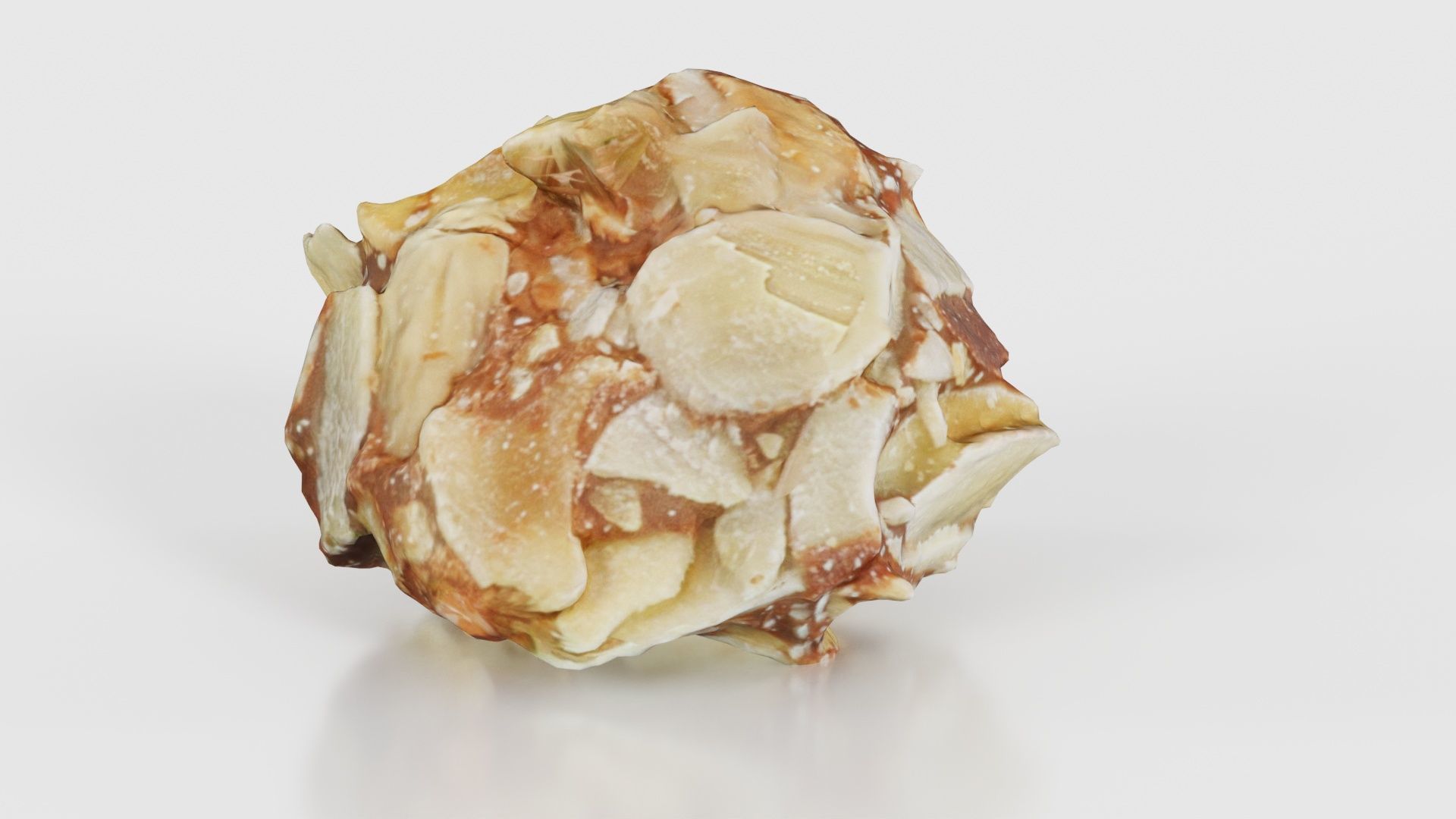 Nut Covered Praline Low-poly 3D model_17