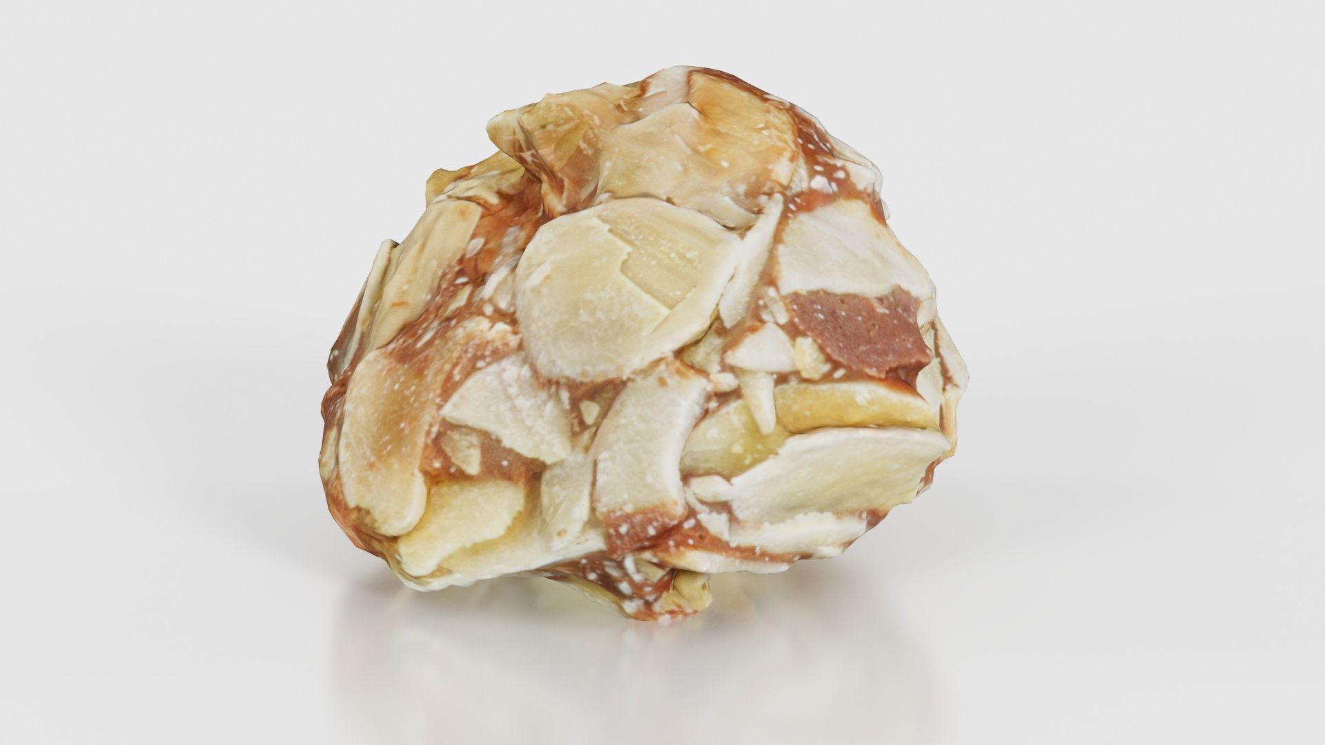 Nut Covered Praline Low-poly 3D model_16