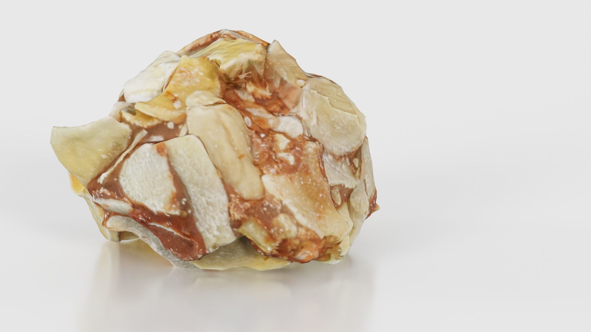 Nut Covered Praline Low-poly 3D model_19