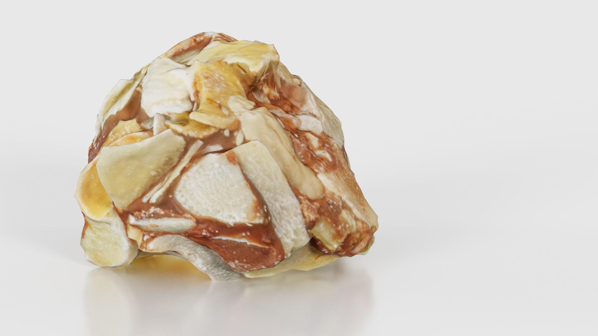 Nut Covered Praline Low-poly 3D model_20