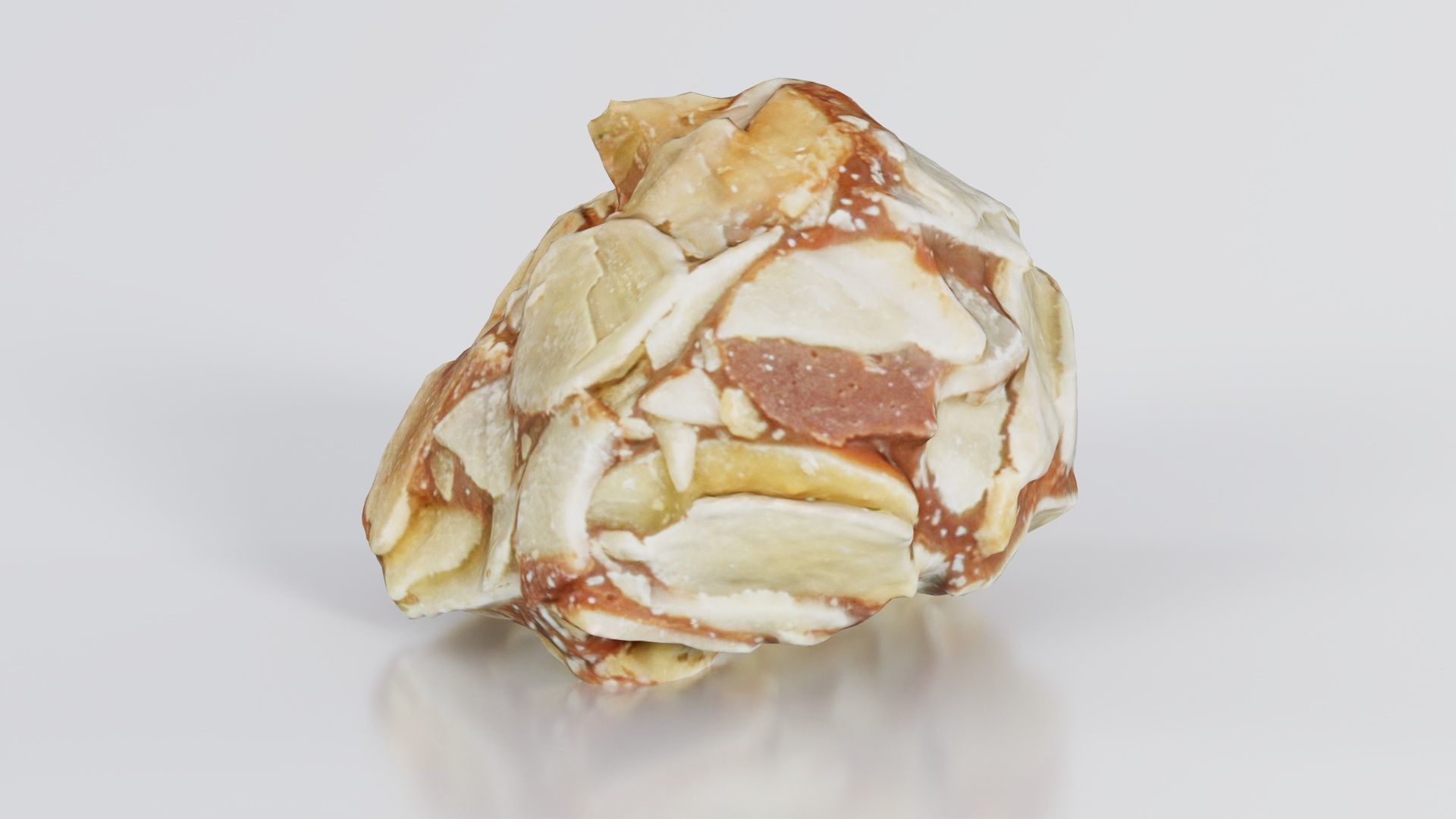 Nut Covered Praline Low-poly 3D model_6