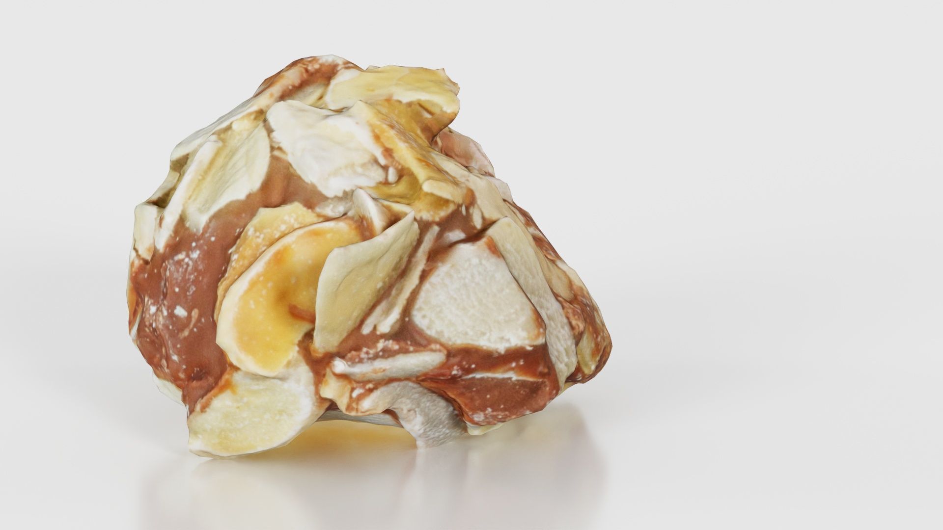 Nut Covered Praline Low-poly 3D model_21