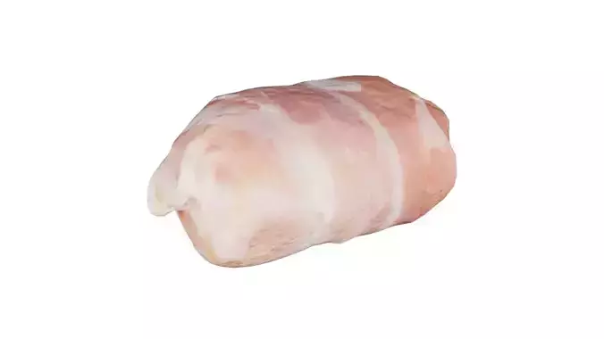 Bacon Roll 1 Low-poly 3D model