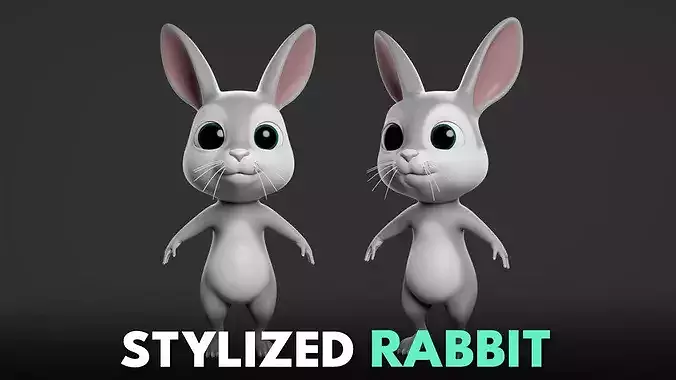 Rabbit II - Stylized Cartoon