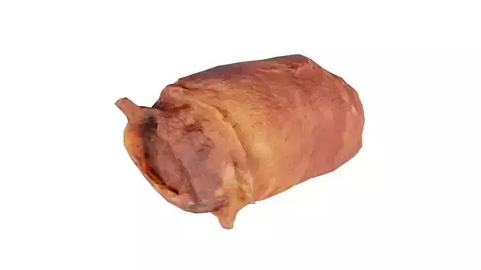 Bacon Roll Fondue 2 Low-poly 3D model