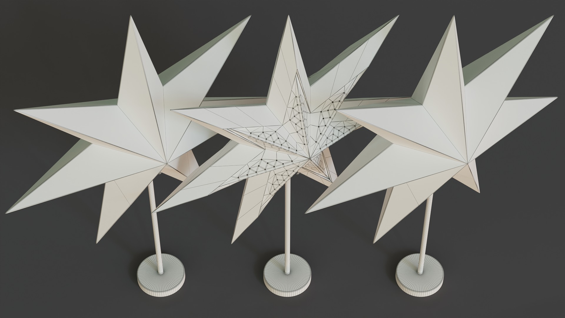 Ikea Strala Paper Star 3D model_6