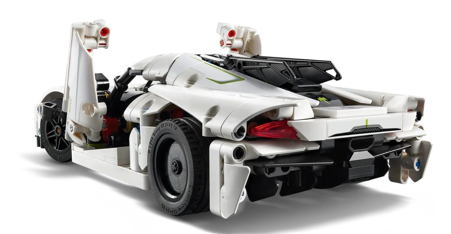 PixelBricks3D - LEGO Koenigsegg Jesko Absolut White  3D print model_3