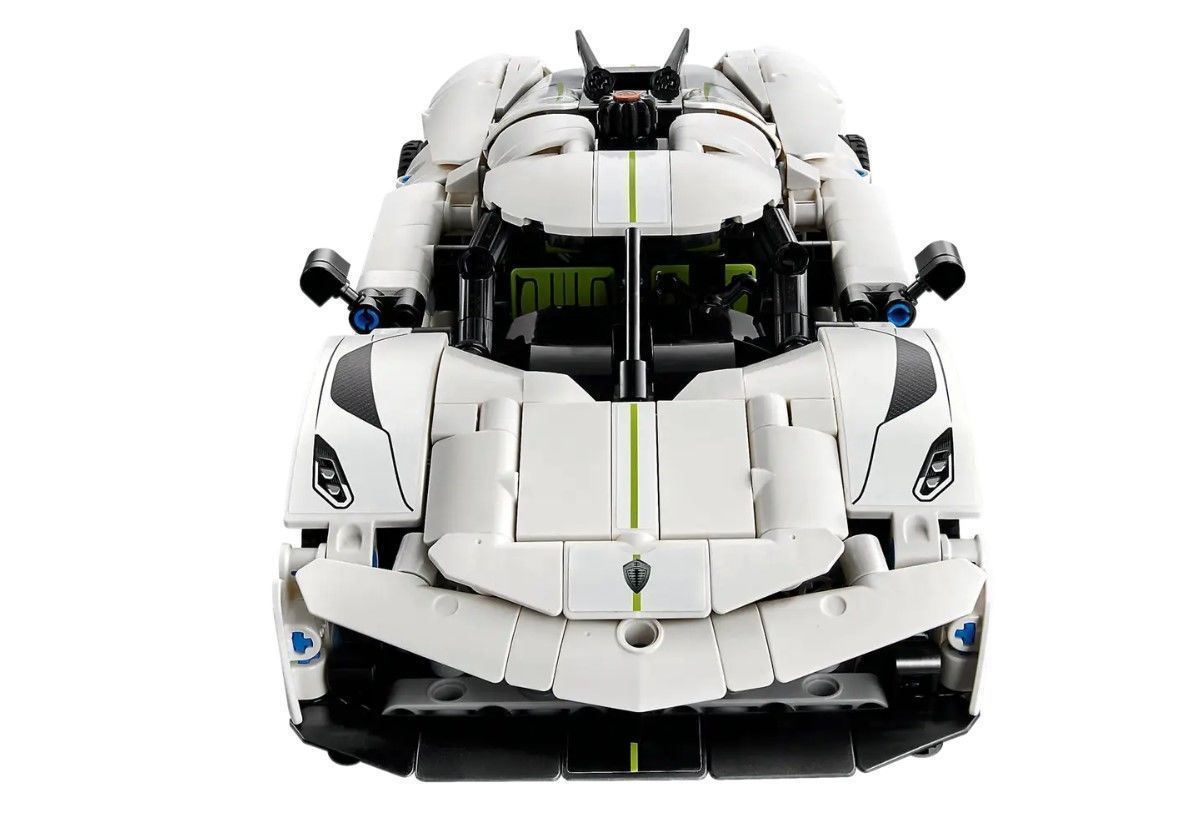 PixelBricks3D - LEGO Koenigsegg Jesko Absolut White  3D print model_2