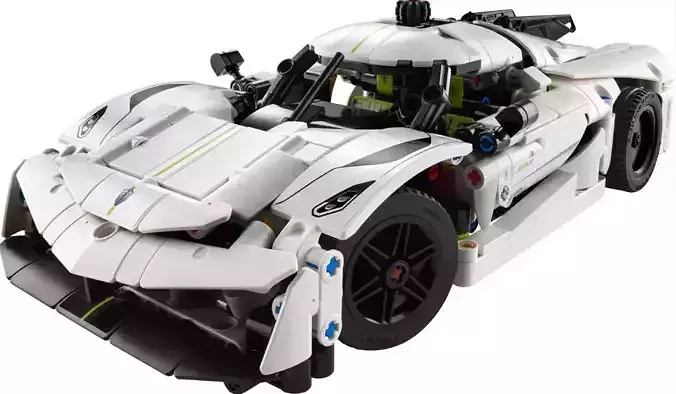 PixelBricks3D - LEGO Koenigsegg Jesko Absolut White 