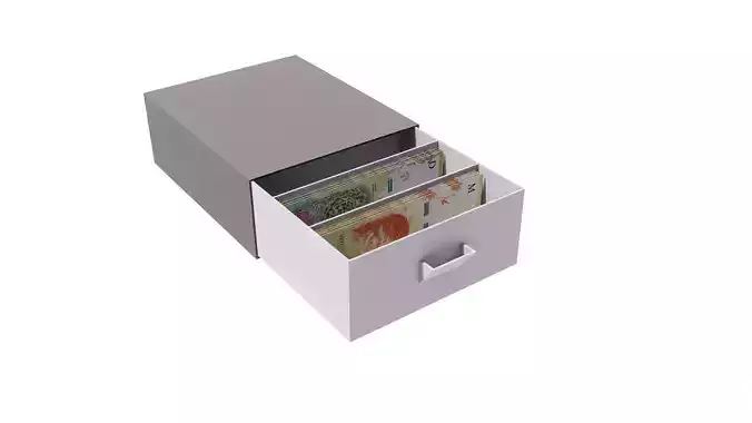 CAJA DE DINERO - BILLETES 3D print model