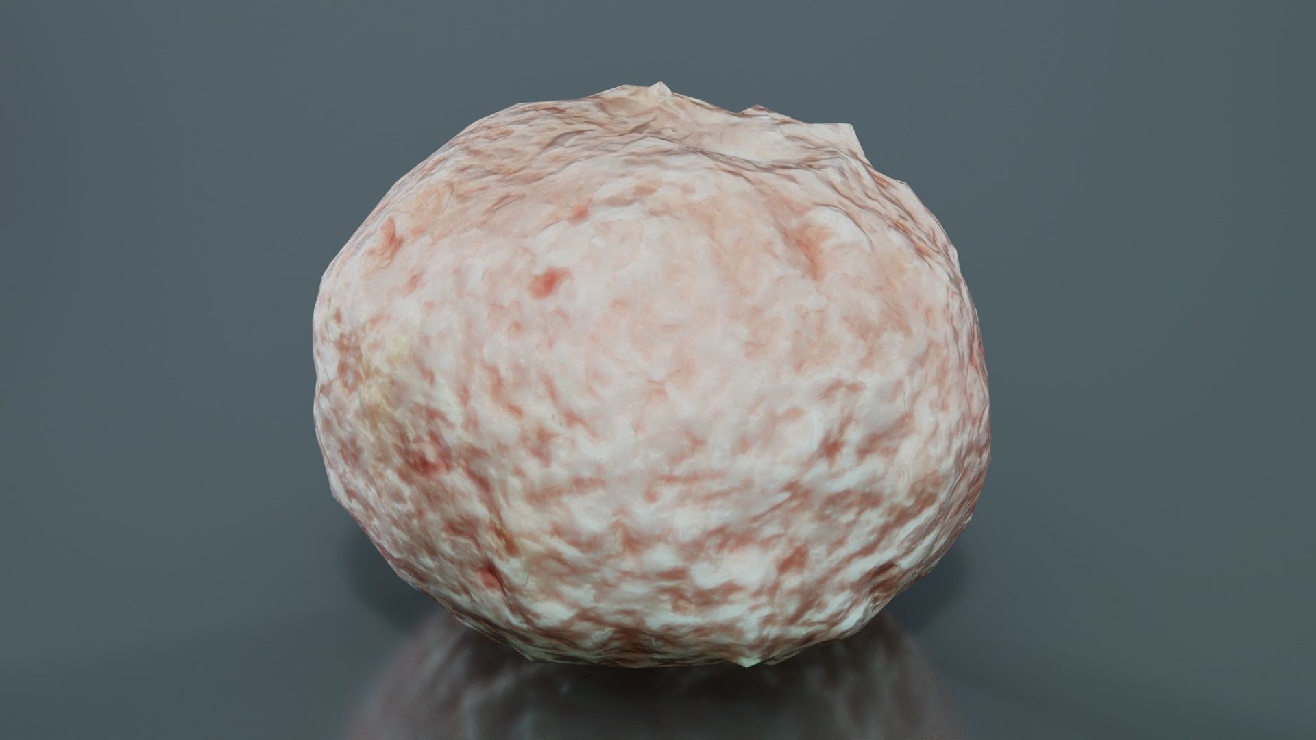 Meat Ball Low-poly 3D model_4
