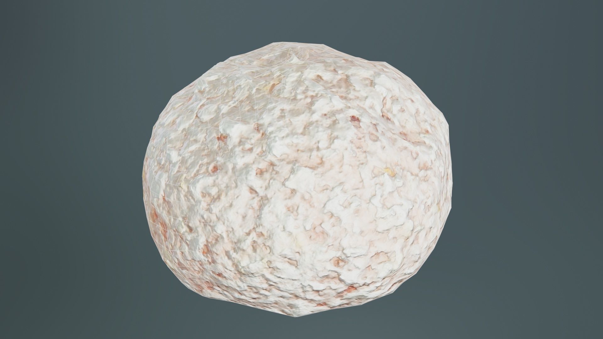 Meat Ball Low-poly 3D model_10