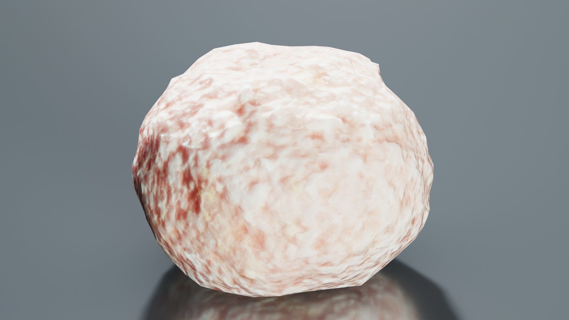 Meat Ball Low-poly 3D model_1