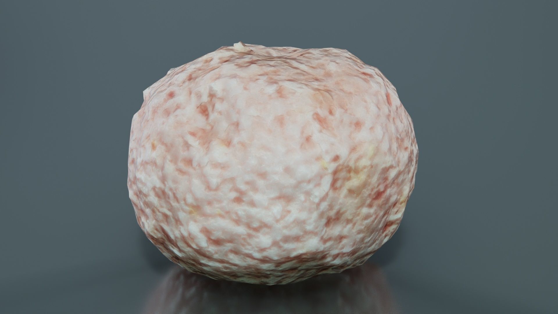 Meat Ball Low-poly 3D model_7