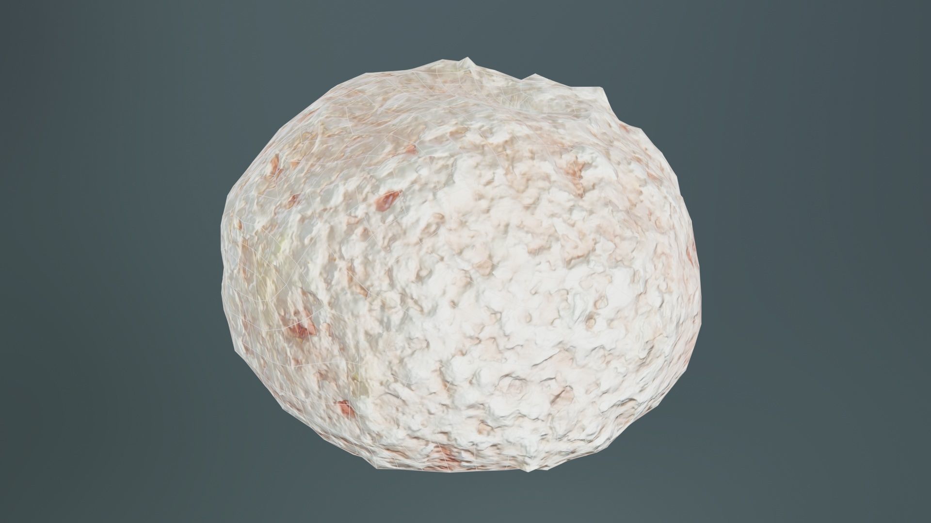 Meat Ball Low-poly 3D model_9