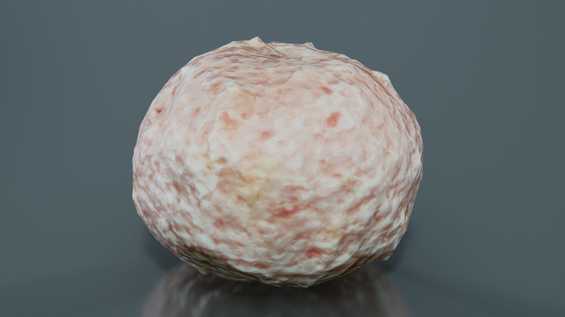 Meat Ball Low-poly 3D model_6