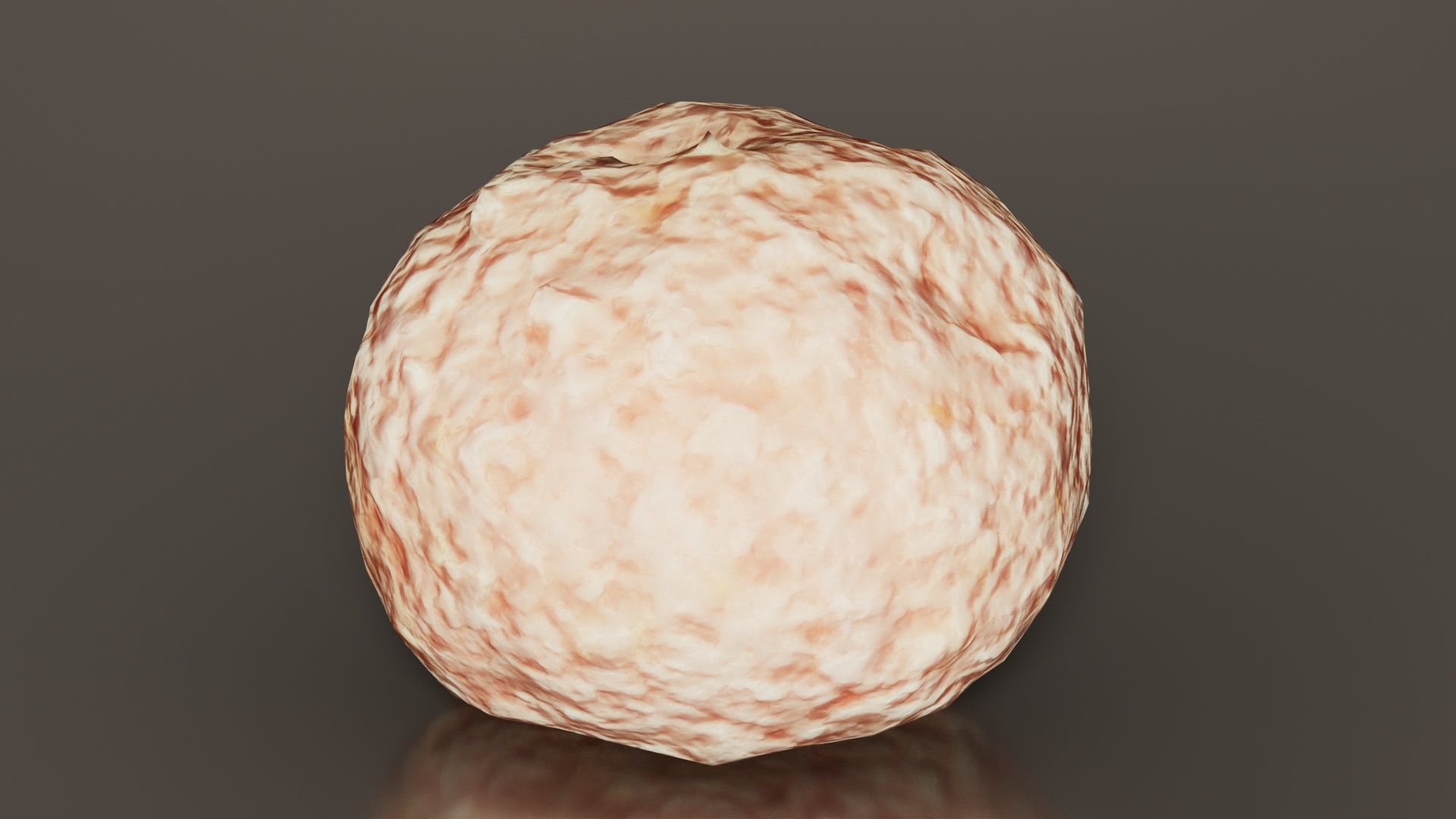 Meat Ball Low-poly 3D model_3
